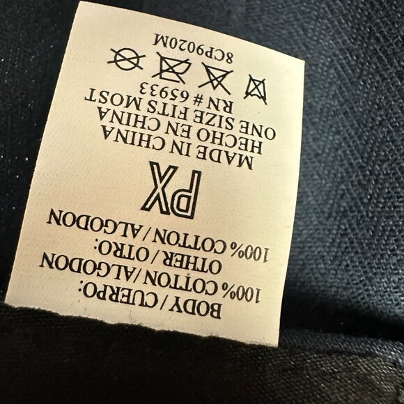 PX Clothing Navy Blue Adjustable Baseball Cap 8CP9020M NWT - Picture 8 of 8